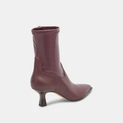 ARYA WIDE CALF BOOTS WINE LEATHER^Dolce Vita Clearance