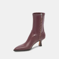 ARYA WIDE CALF BOOTS WINE LEATHER^Dolce Vita Clearance