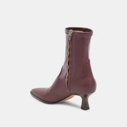 ARYA WIDE CALF BOOTS WINE LEATHER^Dolce Vita Clearance