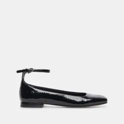 ASHYA BALLET FLATS MIDNIGHT CRINKLE PATENT^Dolce Vita Hot