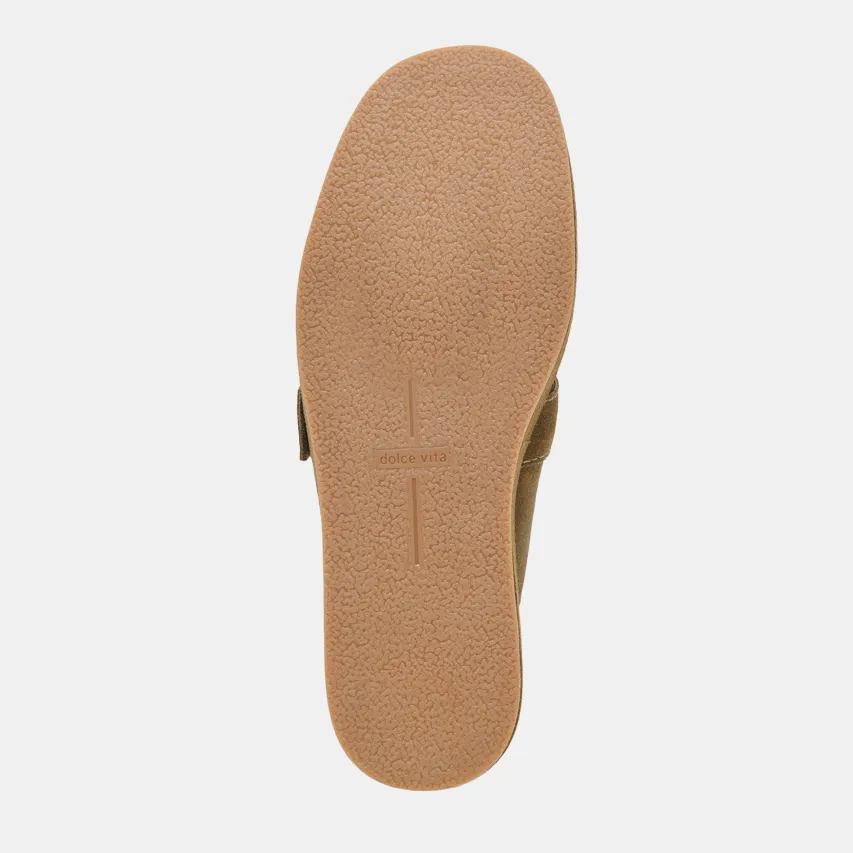 ASTOR PLUSH FLATS OLIVE SUEDE^Dolce Vita Fashion