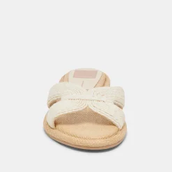 ATOMIC SANDALS WHITE RAFFIA^Dolce Vita New