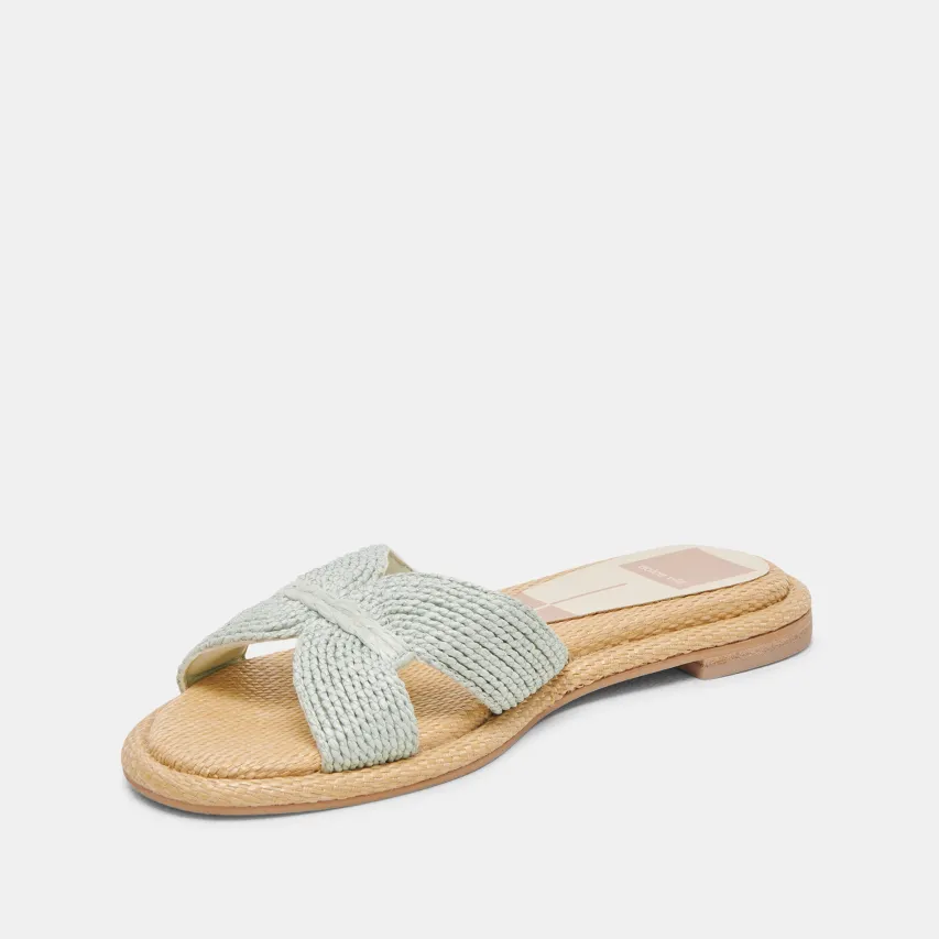 ATOMIC WIDE SANDALS MINT RAFFIA^Dolce Vita Best