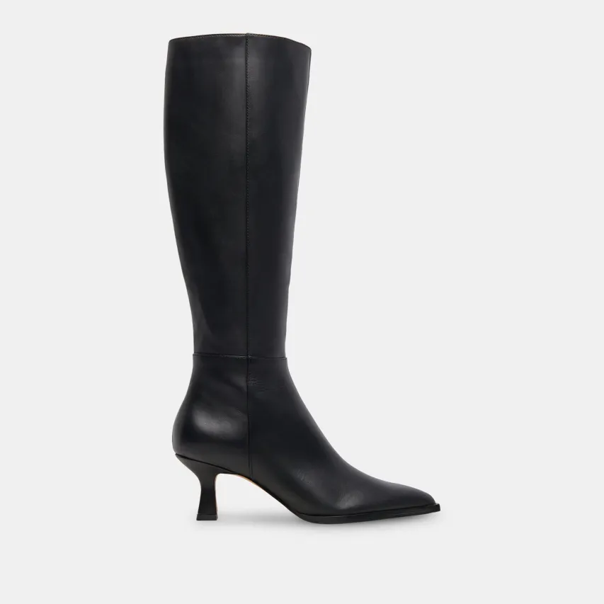 AUGGIE BOOTS BLACK LEATHER^Dolce Vita Best