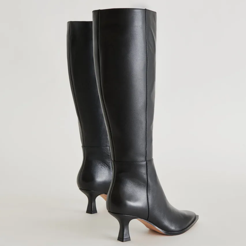 AUGGIE BOOTS BLACK LEATHER^Dolce Vita Best
