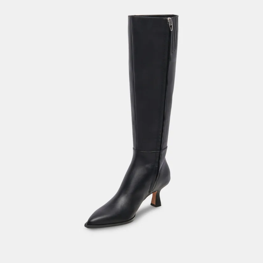 AUGGIE BOOTS BLACK LEATHER^Dolce Vita Best
