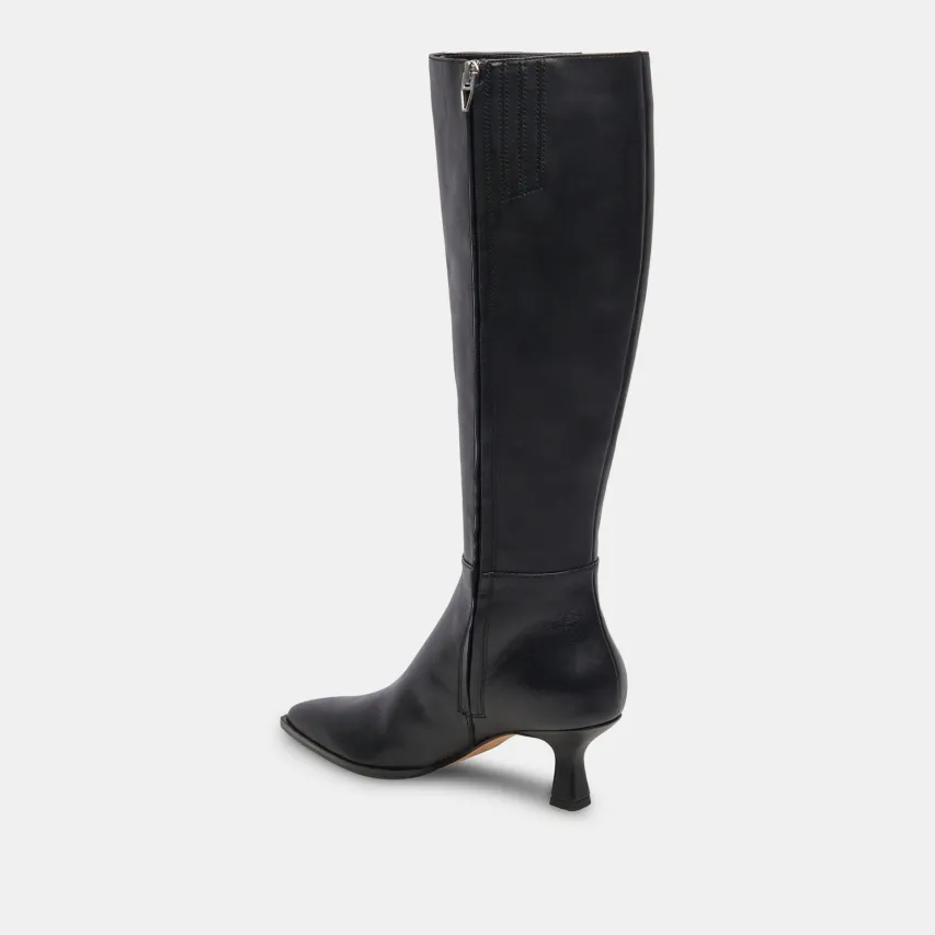 AUGGIE BOOTS BLACK LEATHER^Dolce Vita Best
