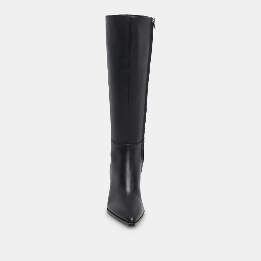 AUGGIE BOOTS BLACK LEATHER^Dolce Vita Best