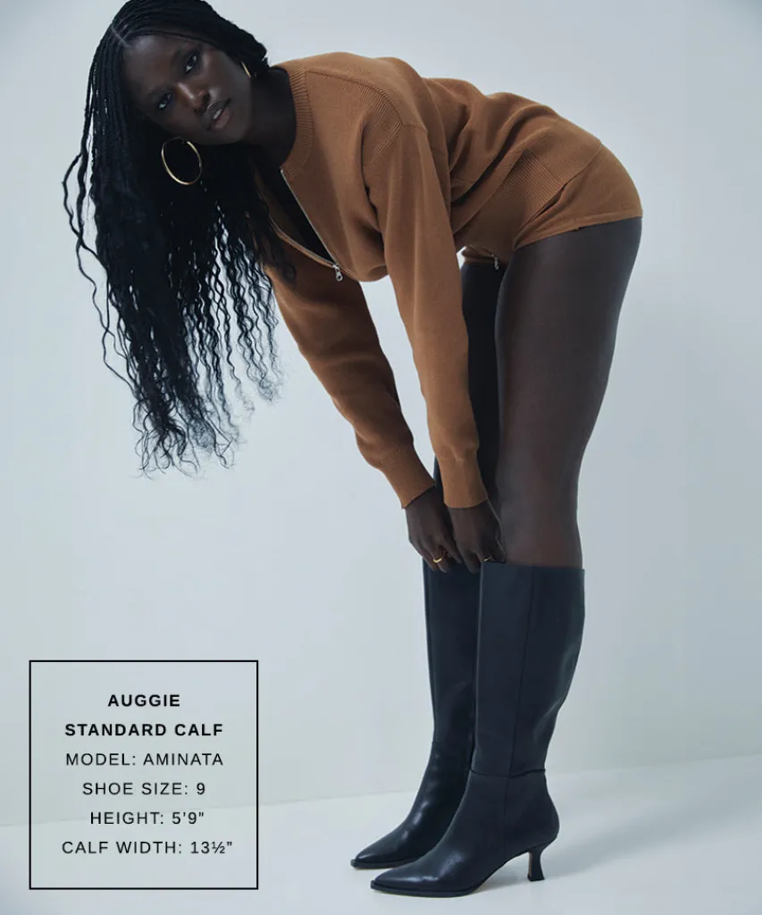 AUGGIE BOOTS BLACK LEATHER^Dolce Vita Best