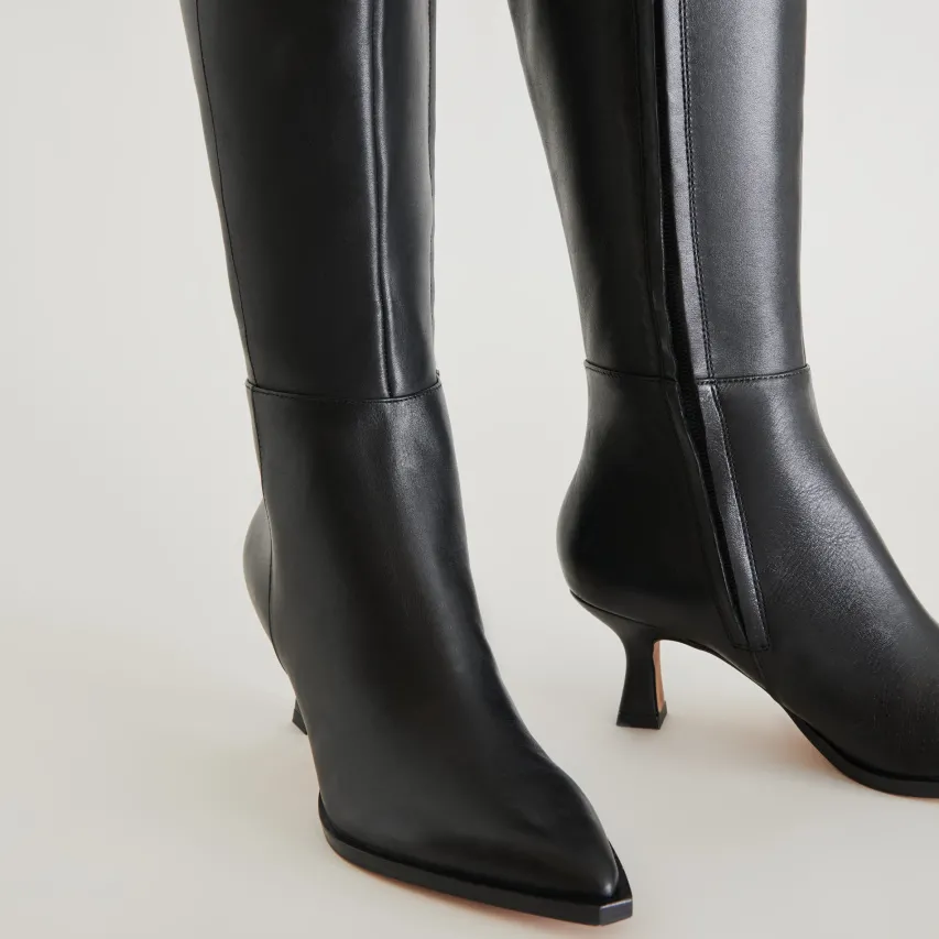 AUGGIE BOOTS BLACK LEATHER^Dolce Vita Best