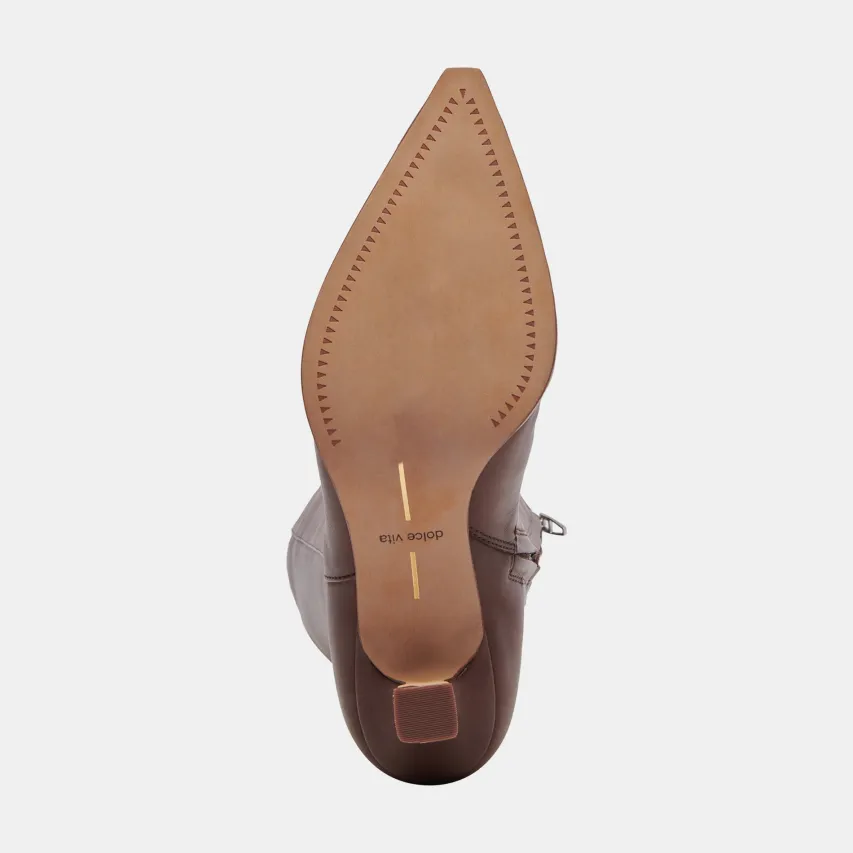AUGGIE BOOTS CHOCOLATE LEATHER^Dolce Vita Best