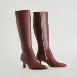 AUGGIE EXTRA WIDE CALF BOOTS CHOCOLATE LEATHER^Dolce Vita Outlet