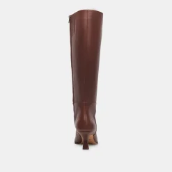 AUGGIE EXTRA WIDE CALF BOOTS CHOCOLATE LEATHER^Dolce Vita Outlet