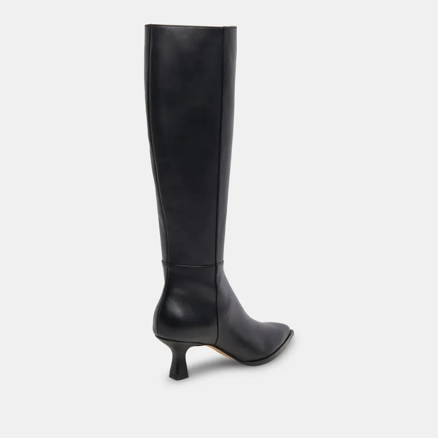 AUGGIE WIDE CALF BOOTS BLACK LEATHER^Dolce Vita Discount