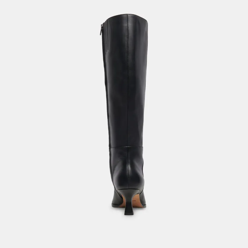 AUGGIE WIDE CALF BOOTS BLACK LEATHER^Dolce Vita Discount