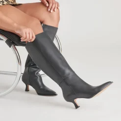 AUGGIE WIDE CALF BOOTS BLACK LEATHER^Dolce Vita Discount