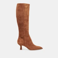 AUGGIE WIDE CALF BOOTS BROWN SUEDE^Dolce Vita Clearance