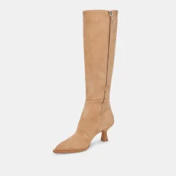 AUGGIE WIDE CALF BOOTS CAMEL SUEDE^Dolce Vita New