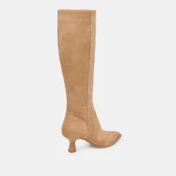 AUGGIE WIDE CALF BOOTS CAMEL SUEDE^Dolce Vita New