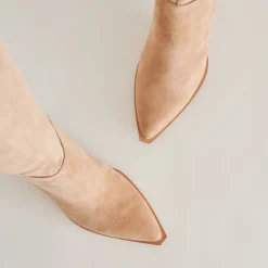 AUGGIE WIDE CALF BOOTS CAMEL SUEDE^Dolce Vita New
