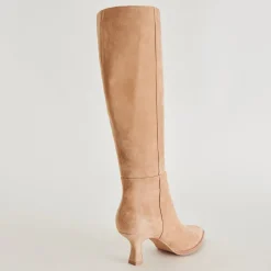 AUGGIE WIDE CALF BOOTS CAMEL SUEDE^Dolce Vita New