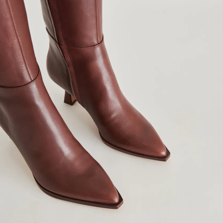 AUGGIE WIDE CALF BOOTS CHOCOLATE LEATHER^Dolce Vita Best