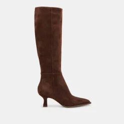 AUGGIE WIDE CALF BOOTS DK BROWN SUEDE^Dolce Vita Sale