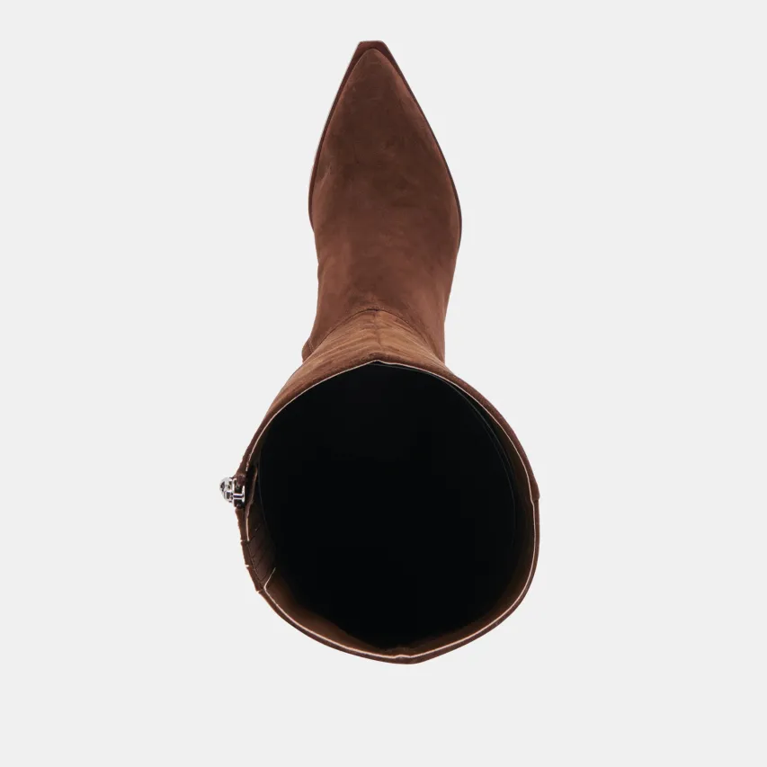 AUGGIE WIDE CALF BOOTS DK BROWN SUEDE^Dolce Vita Sale