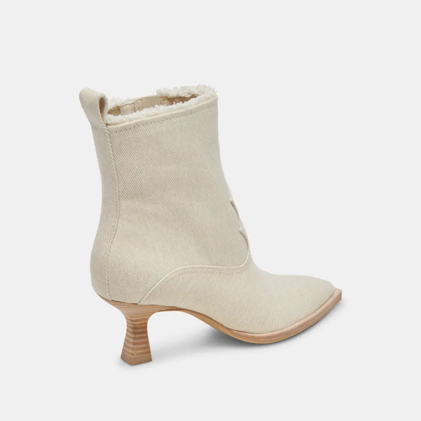 AUSTIN BOOTS IVORY DENIM^Dolce Vita Fashion