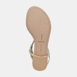 BACEY SANDALS GREY WHITE EMBOSSED STELLA^Dolce Vita Best