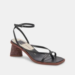 BANITA WIDE SANDALS BLACK LEATHER^Dolce Vita Online