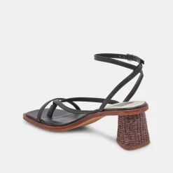 BANITA WIDE SANDALS BLACK LEATHER^Dolce Vita Online