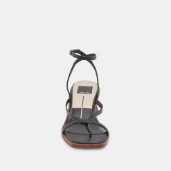 BANITA WIDE SANDALS BLACK LEATHER^Dolce Vita Online