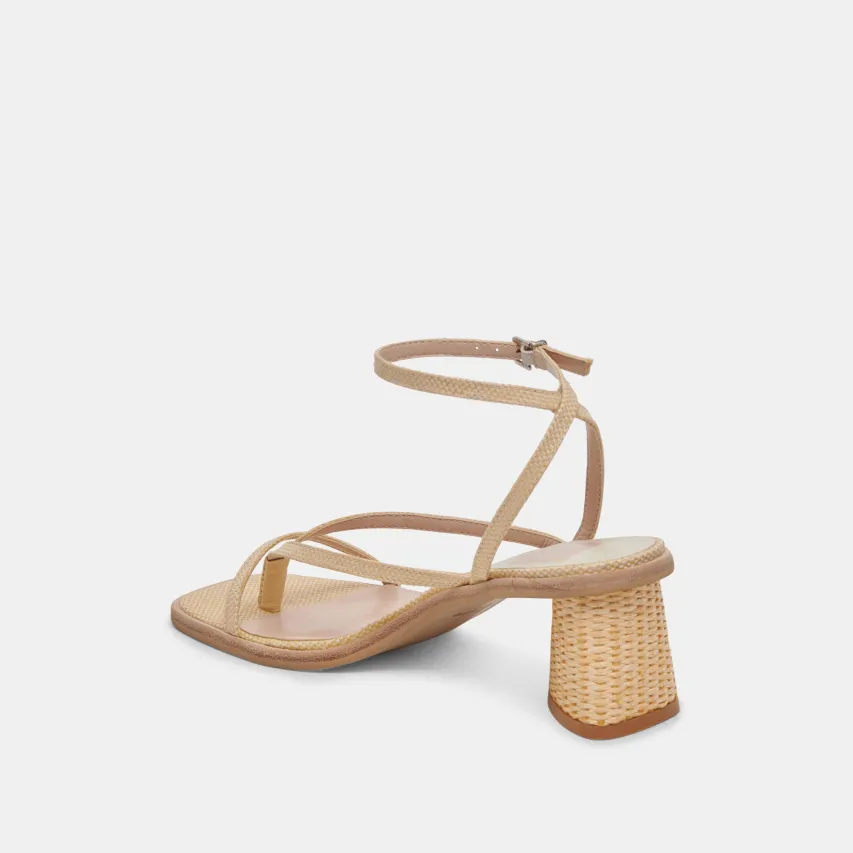 BANITA WIDE SANDALS LT NATURAL RAFFIA^Dolce Vita Clearance