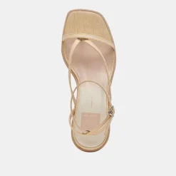 BANITA WIDE SANDALS LT NATURAL RAFFIA^Dolce Vita Clearance