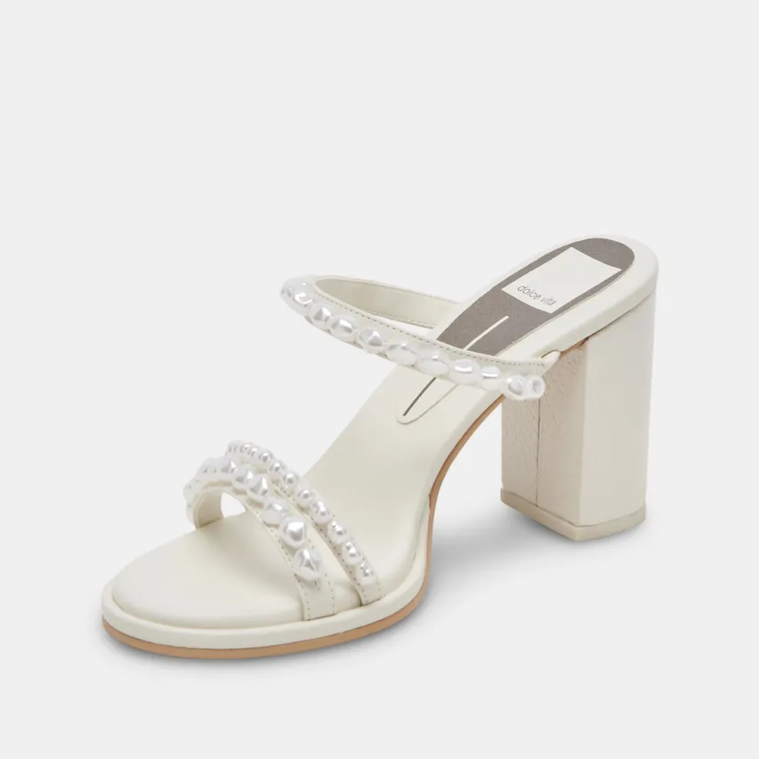 BARRIT PEARL HEELS VANILLA PEARLS^Dolce Vita Outlet