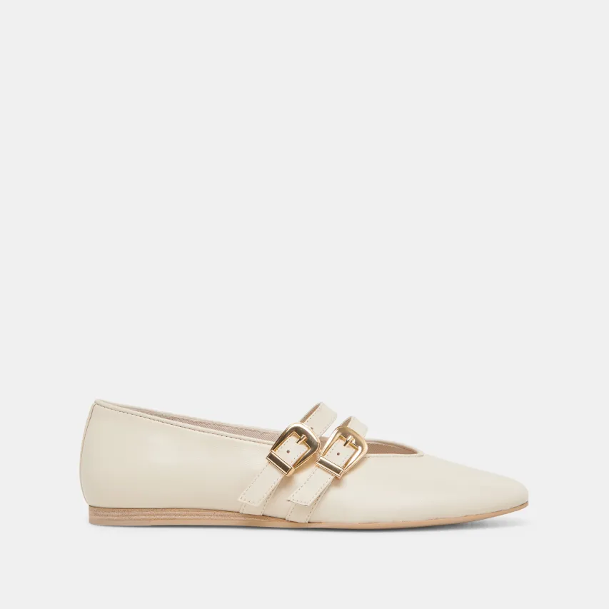 BAYLEE BALLET FLATS IVORY LEATHER^Dolce Vita Outlet