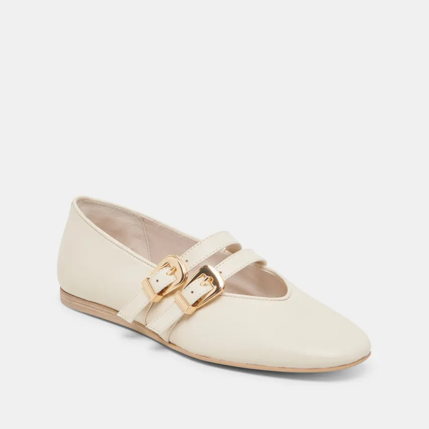 BAYLEE BALLET FLATS IVORY LEATHER^Dolce Vita Outlet