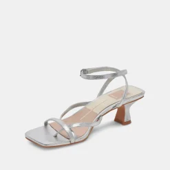 BAYLOR HEELS SILVER METALLIC LEATHER^Dolce Vita Discount