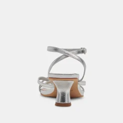 BAYLOR HEELS SILVER METALLIC LEATHER^Dolce Vita Discount