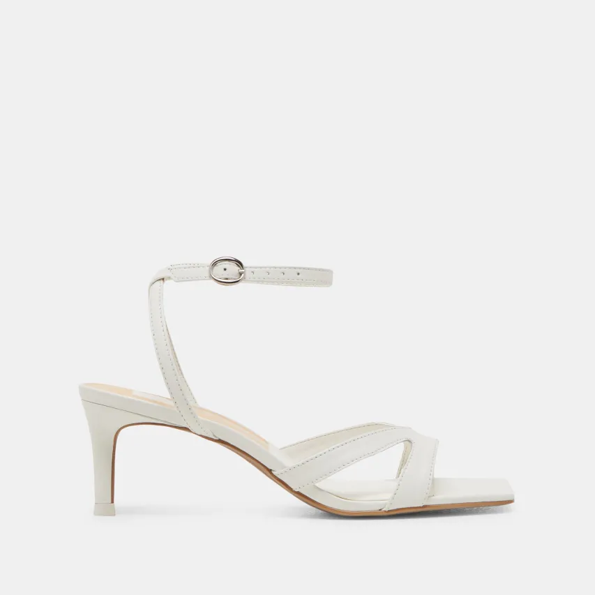 BECKI HEELS TRUE WHITE LEATHER^Dolce Vita Fashion
