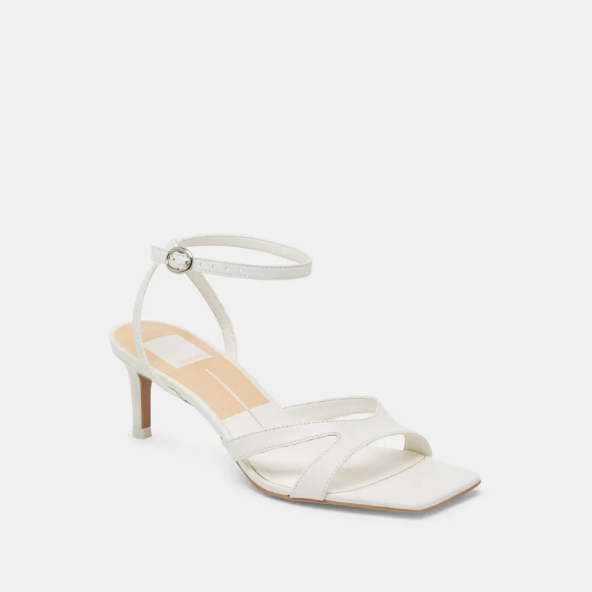 BECKI HEELS TRUE WHITE LEATHER^Dolce Vita Fashion