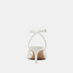 BECKI HEELS TRUE WHITE LEATHER^Dolce Vita Fashion