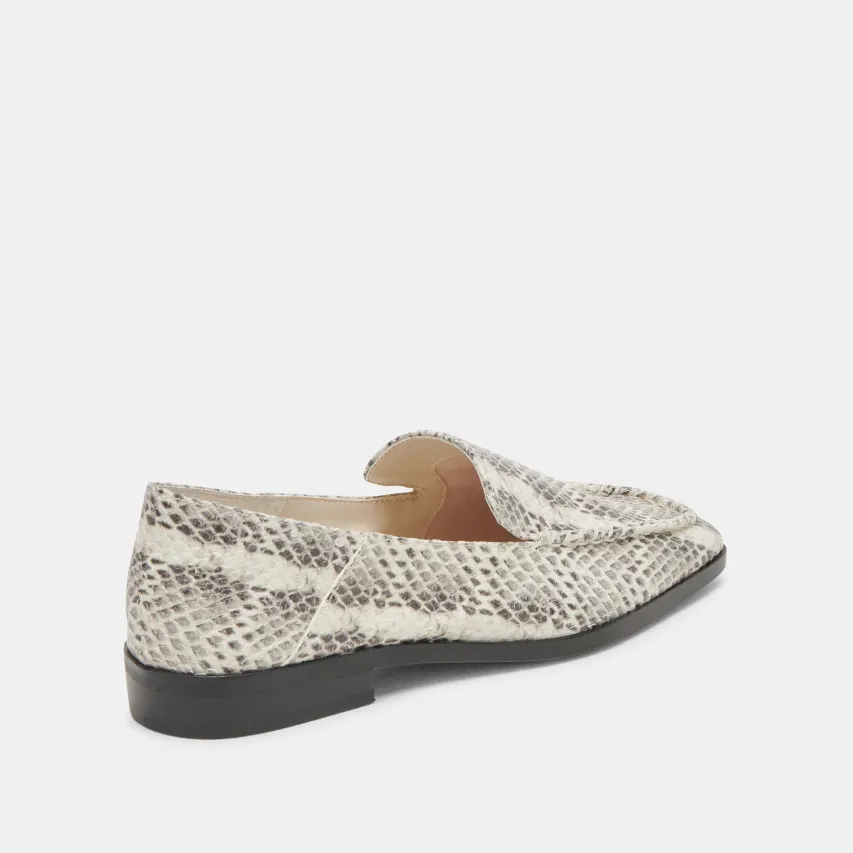 BENY FLATS GREY WHITE SNAKE EMBOSSED^Dolce Vita Discount
