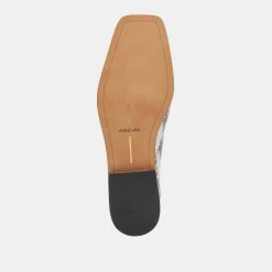 BENY FLATS GREY WHITE SNAKE EMBOSSED^Dolce Vita Discount