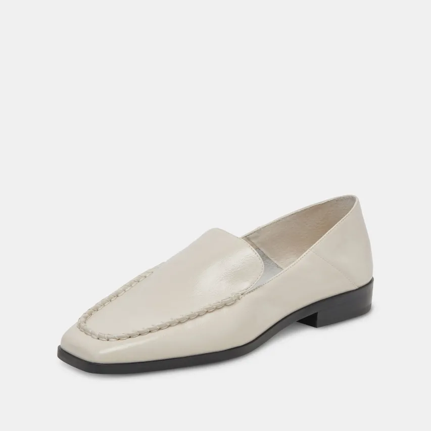 BENY FLATS IVORY CRINKLE PATENT^Dolce Vita Best