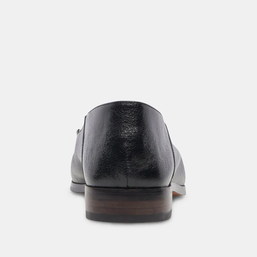 BENY WIDE FLATS WHITE BLACK CRINKLE PATENT^Dolce Vita Fashion