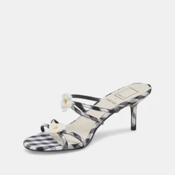 BETE HEELS BLACK WHITE GINGHAM^Dolce Vita Clearance