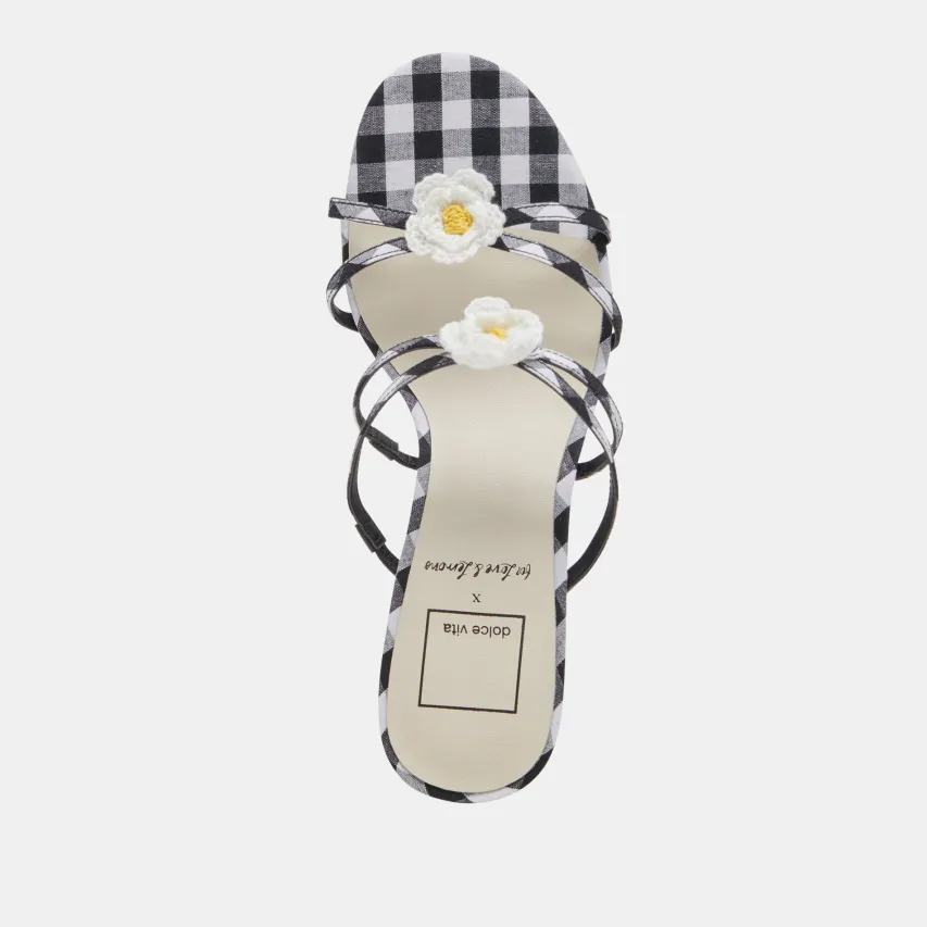 BETE HEELS BLACK WHITE GINGHAM^Dolce Vita Clearance
