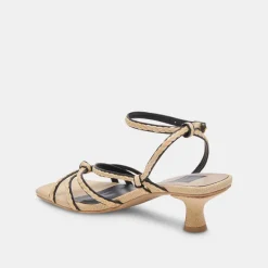 BEV BRAID HEELS BLACK NATURAL JUTE^Dolce Vita Clearance